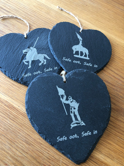 Slate Heart  Wall Hanging